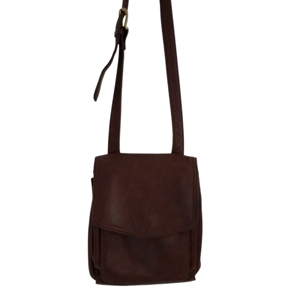 Vintage Fossil Brown Leather Crossbody - Picture 2 of 12